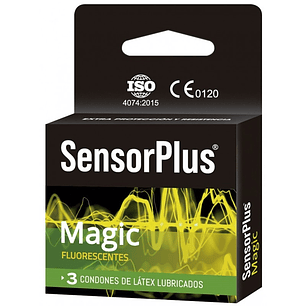 Preservativos Sensor Plus Magic Pack 3 Unidades – Látex Natural Lubricados