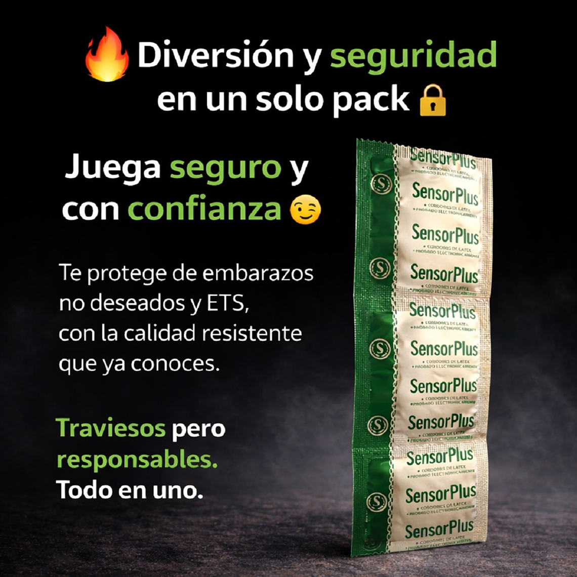 Preservativos Sensor Plus Magic Pack 3 Unidades – Látex Natural Lubricados 3