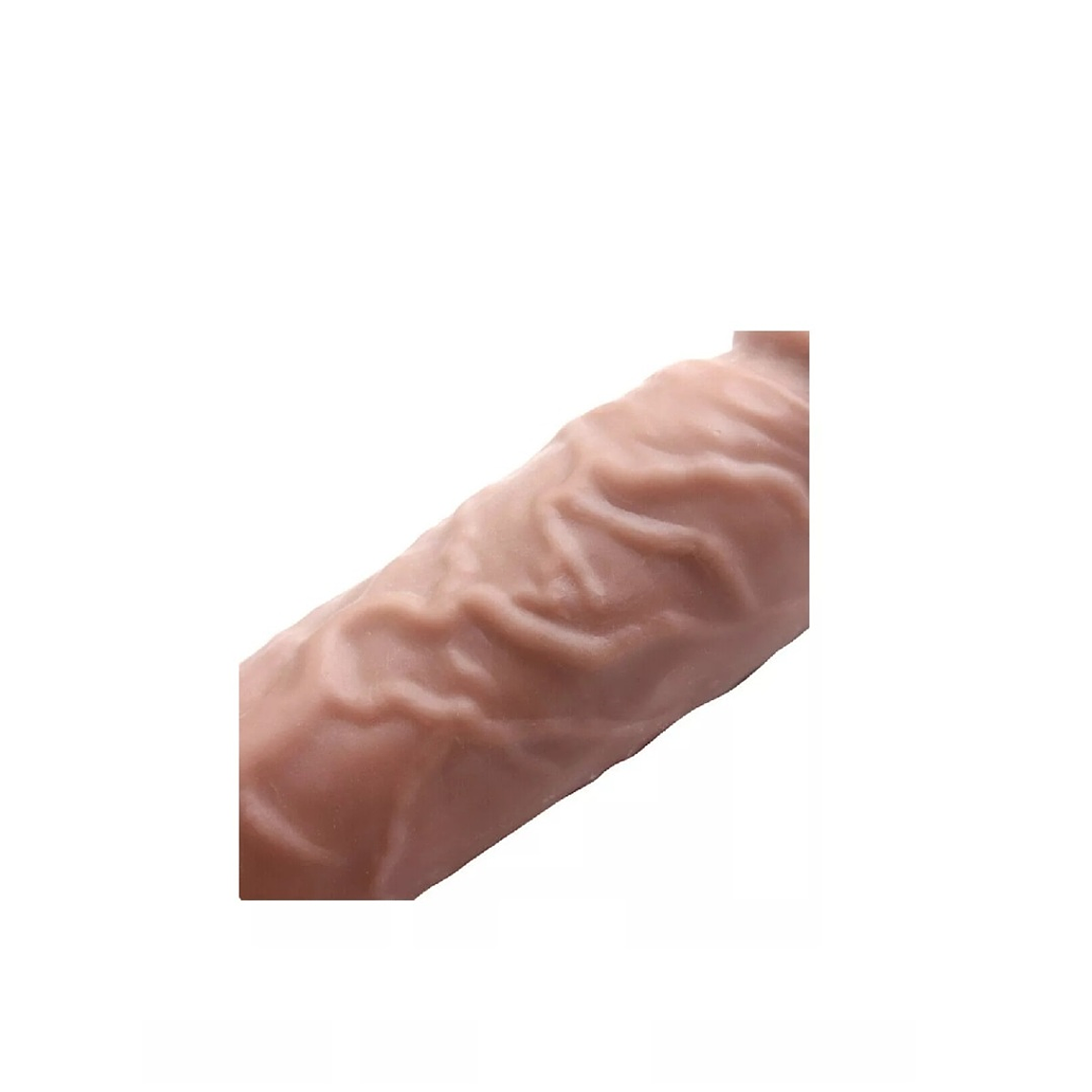 Funda Extensora Para Pene Realista de Silicona Color Piel – Aumento de Tamaño y Grosor 3