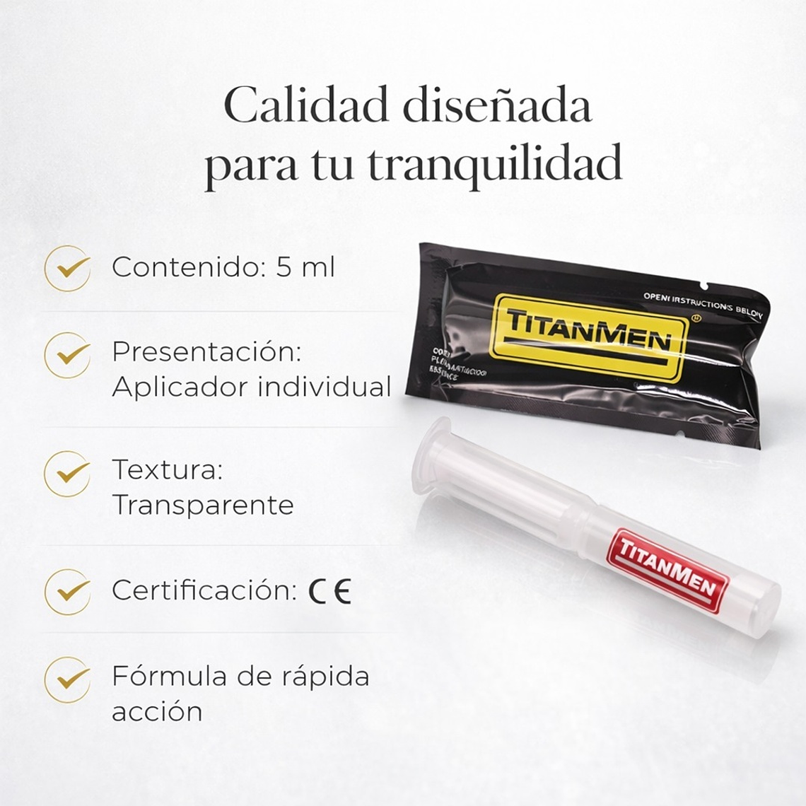 Lubricante Adormecedor Anal Titan Men 5 ml – Jeringa Íntima con Base de Agua 2