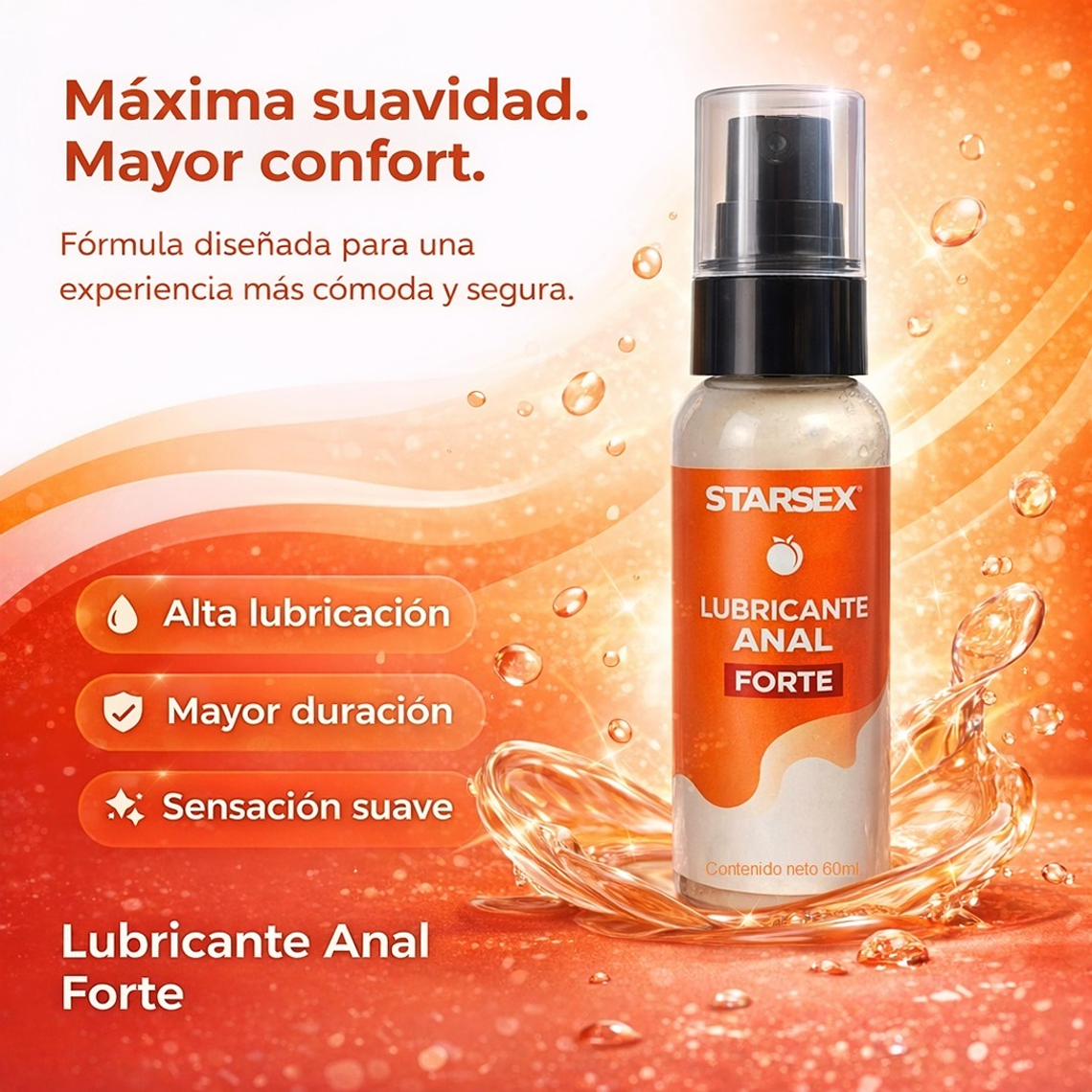 Lubricante Anal Forte 60 ml – Gel Dilatador Íntimo Base de Agua Compatible con Látex 2