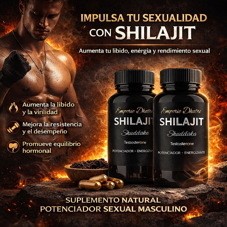 Shilajit Cápsulas Energizantes – Potenciador Natural de Testosterona y Energía 3