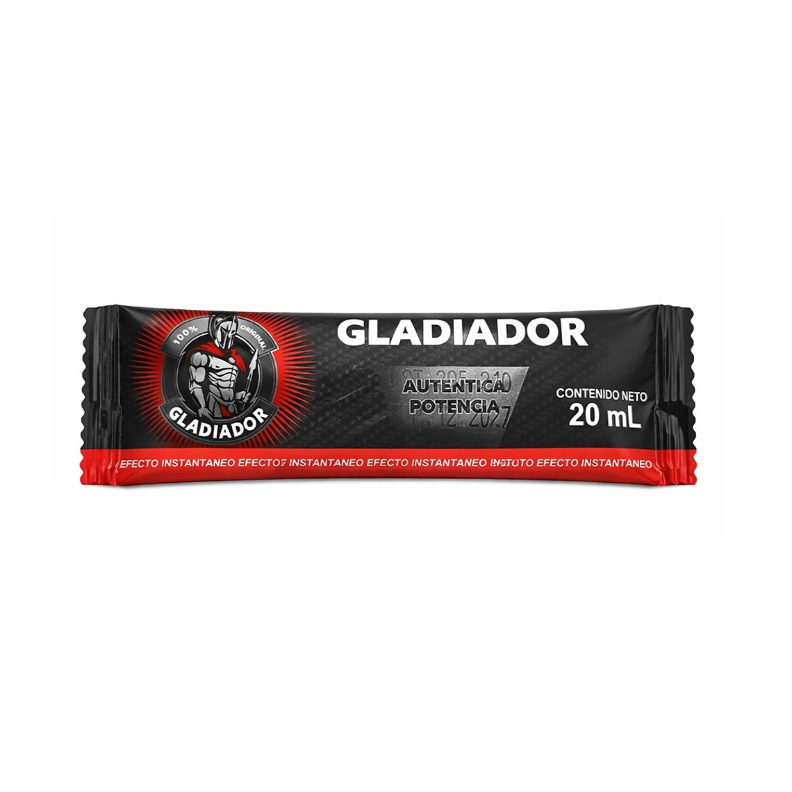 Estimulador y Potenciador Masculino Gladiador – Suplemento Líquido Natural en Sachet 20 ml  1