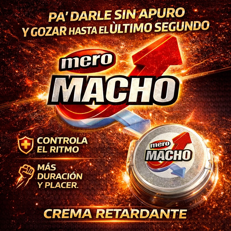 Crema Retardante Masculina Mero Macho – Potencia y Control Natural 5