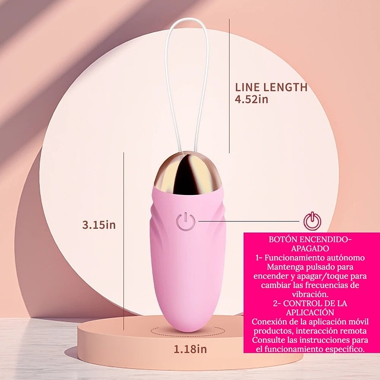 Huevo Vibrador Inalámbrico con Control por App Bluetooth – Estimulador Clítoris y Punto G 5