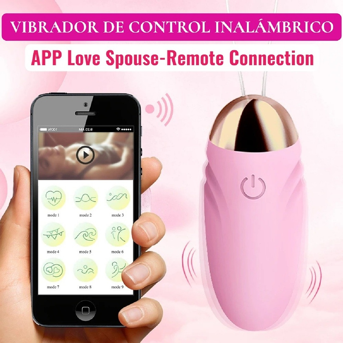 Huevo Vibrador Inalámbrico con Control por App Bluetooth – Estimulador Clítoris y Punto G 2