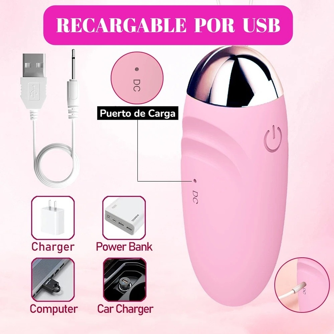 Huevo Vibrador Inalámbrico con Control por App Bluetooth – Estimulador Clítoris y Punto G 4