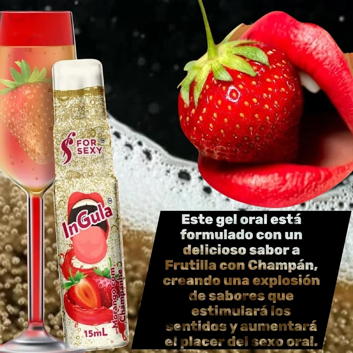 Adormecedor de Garganta In Gula Frutilla Champan – Spray Desensibilizante 15 ml 2