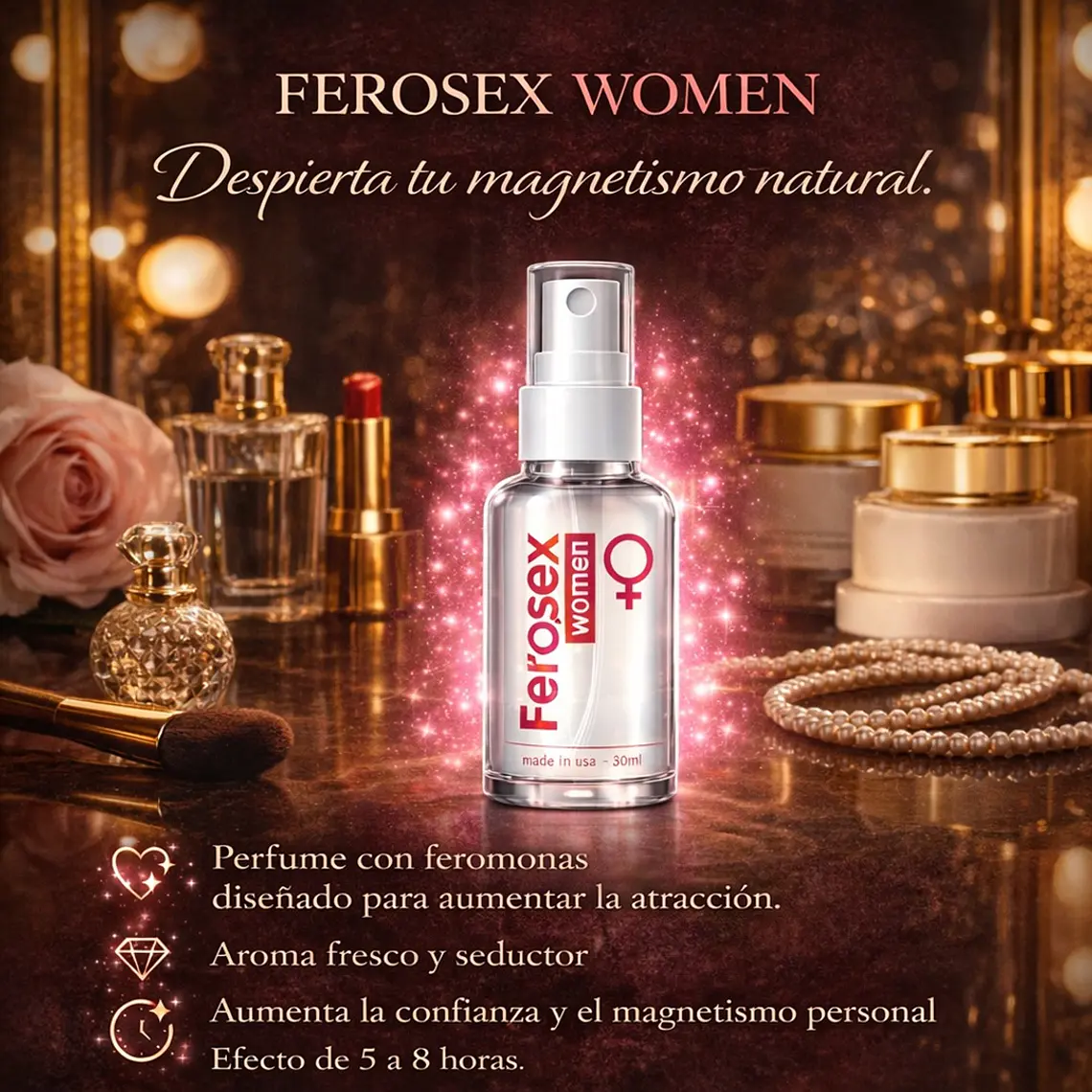 Perfume con Feromonas para Mujer Pherowomen Spray 30 mL Atracción y Seducción 2