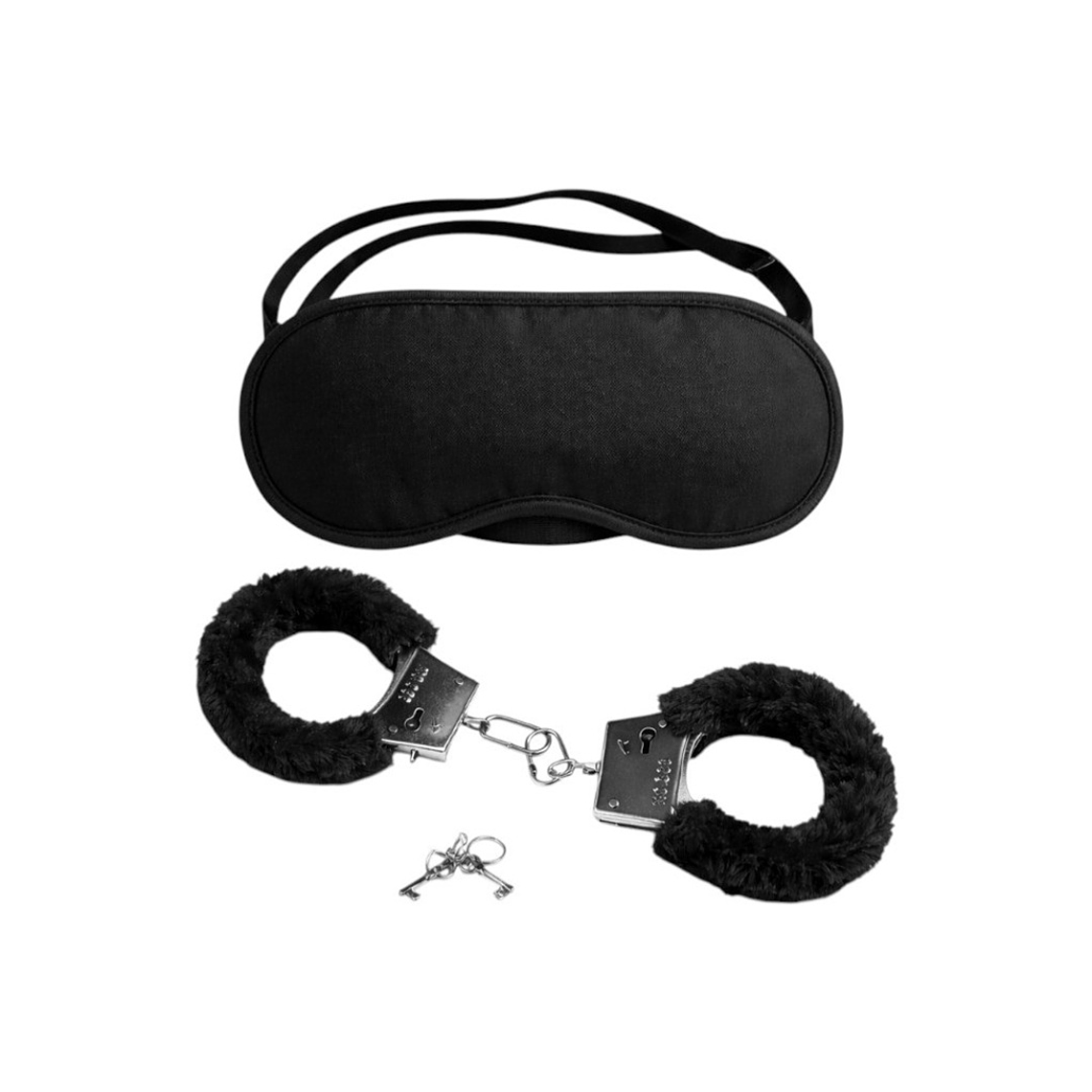 Kit Erótico X2 Esposas y Antifaz para Parejas Negro 1