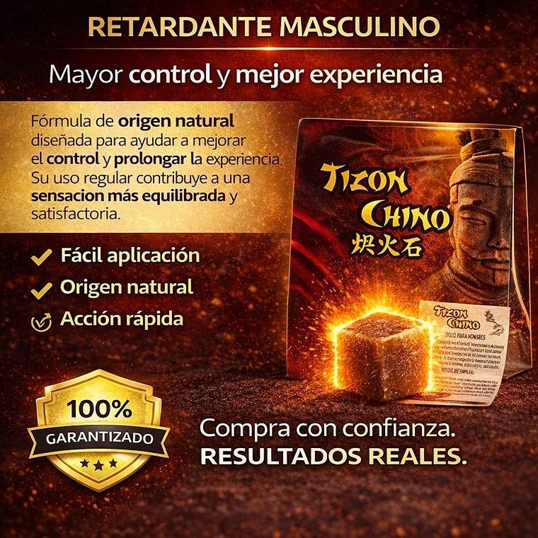 Retardante Masculino Natural Piedra Tizón Chino 5