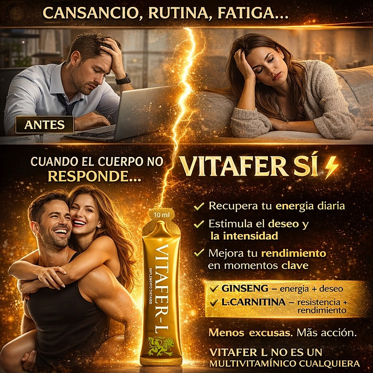Vitafer-L Suplemento Nutricional con Ginseng y Vitaminas – 10ml 2
