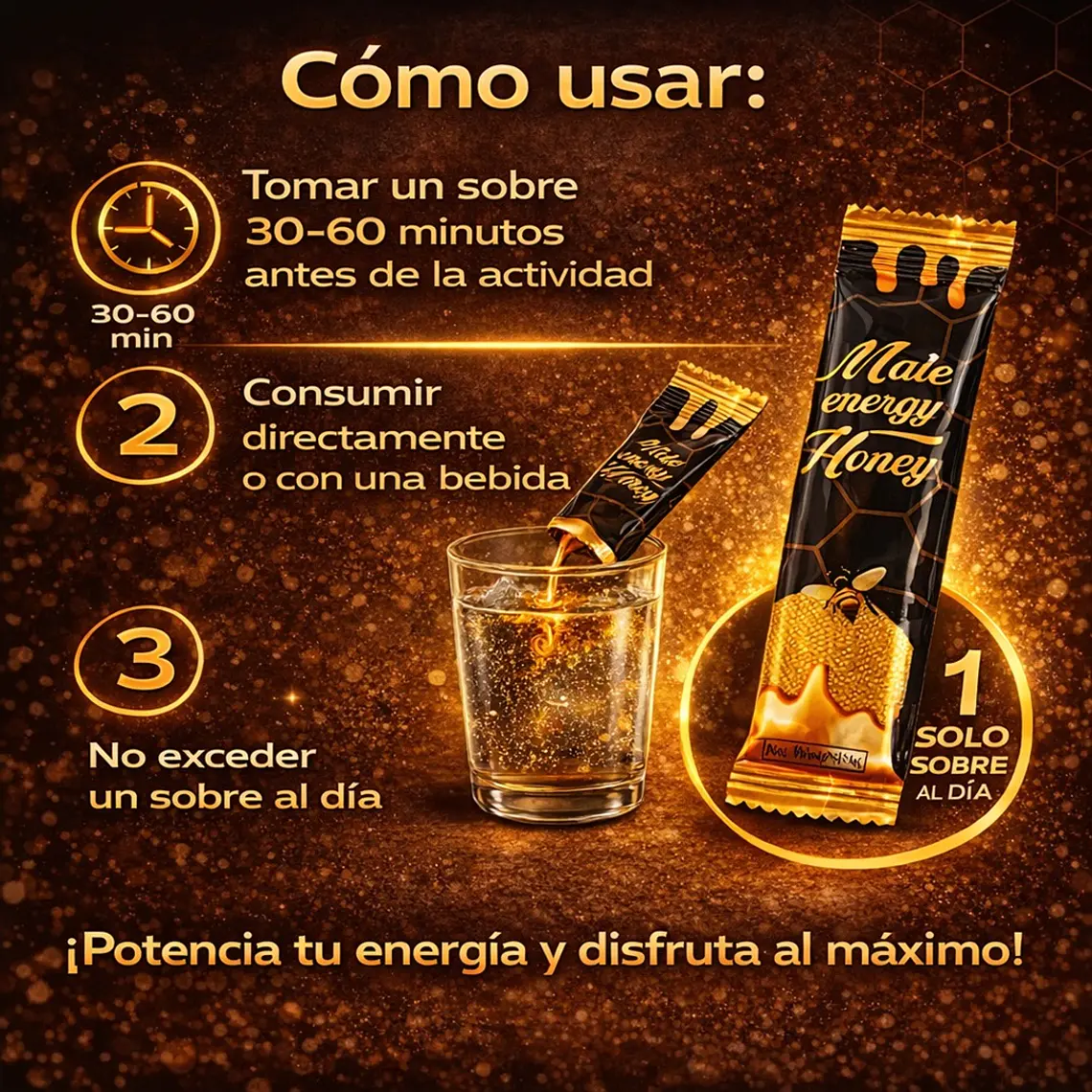 Royal Honey Black Miel Afrodisíaca para Hombre – Estimulante Natural con Ginseng y Jengibre Negro 5