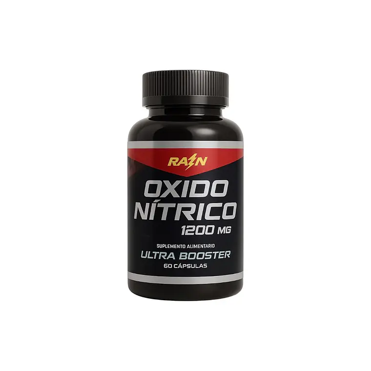 Óxido Nítrico Ultra Booster 1200 mg – Suplemento Deportivo Rain (60 cápsulas) 1