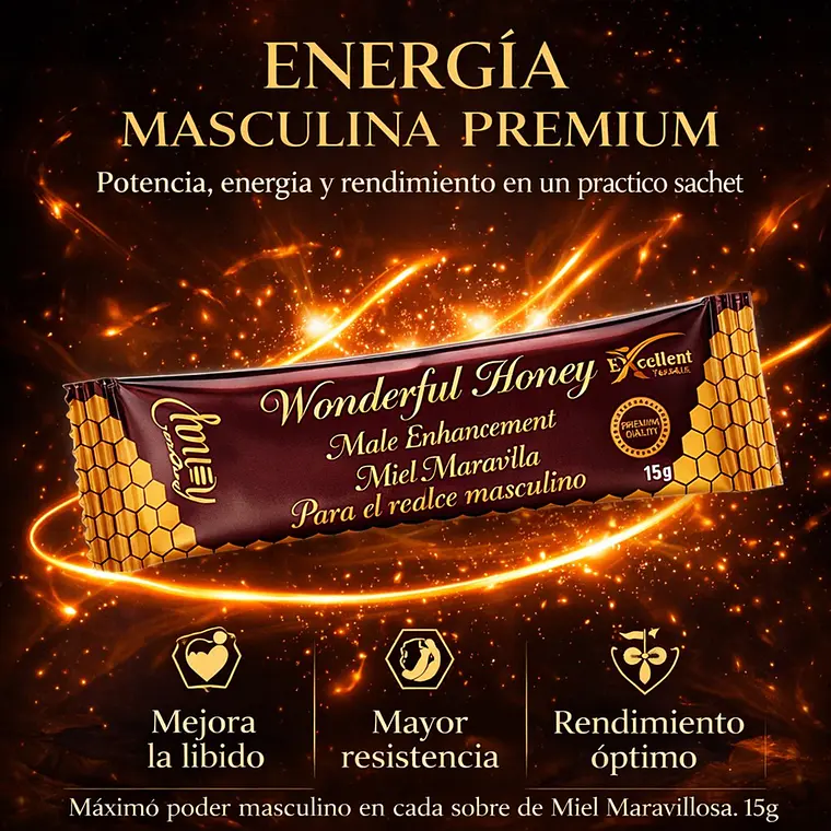 Miel del Amor Wonderful Honey 15 G – Suplemento Natural Potenciador Sexual y Energizante 2