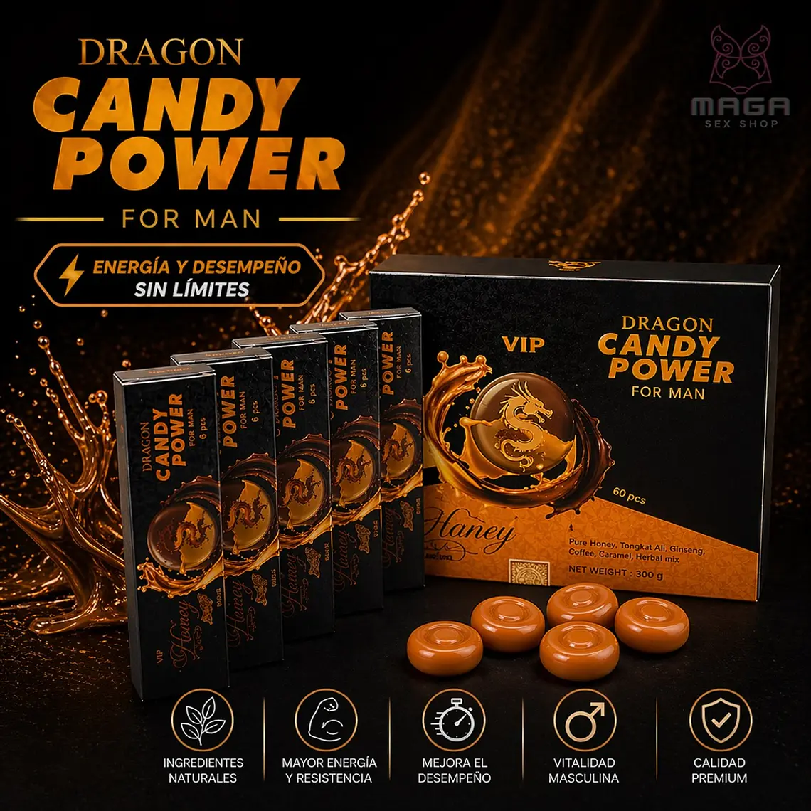 Caramelo Afrodisíaco Natural Candy Power for Man   3