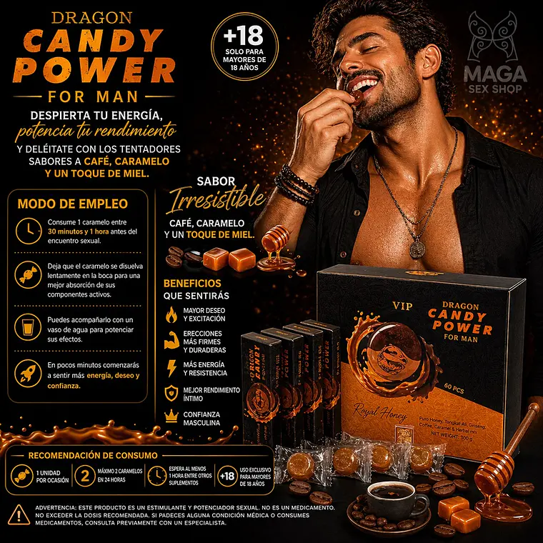 Caramelo Afrodisíaco Natural Candy Power for Man   2