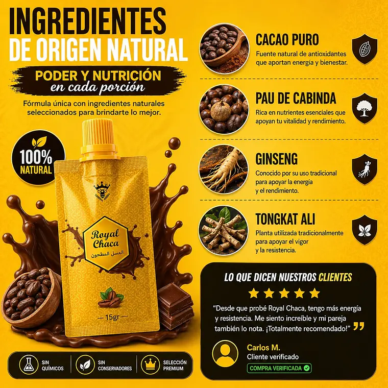 Royal Choco – Estimulante Sexual Afrodisíaco Natural para Hombre 2