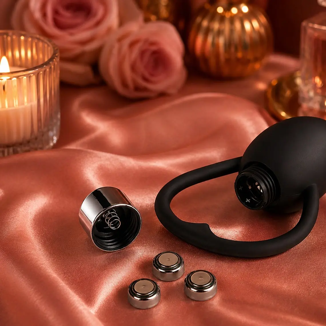 Plug Vibrador Anal Medium con Anillo y Vibración – Juguete Íntimo de Silicona Color Negro 3