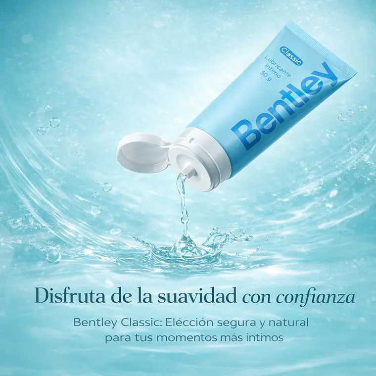 Gel Lubricante Íntimo Bentley Classic 50 g Base Agua Hipoalergénico Compatible con Látex 2