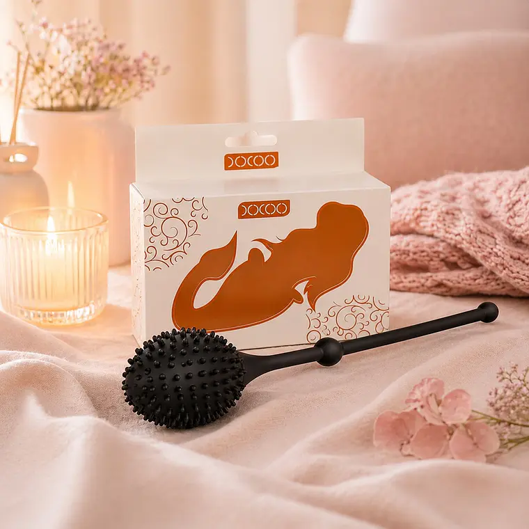 Bolas Chinas Kegel de Silicona Médica Cactus XOXO Color Negro 4