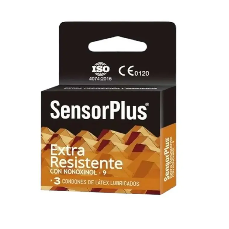 Preservativos Sensor Plus Extra Resistente Pack 3 Unidades – Condones Ultra Finos Látex Natural Lubricados 1
