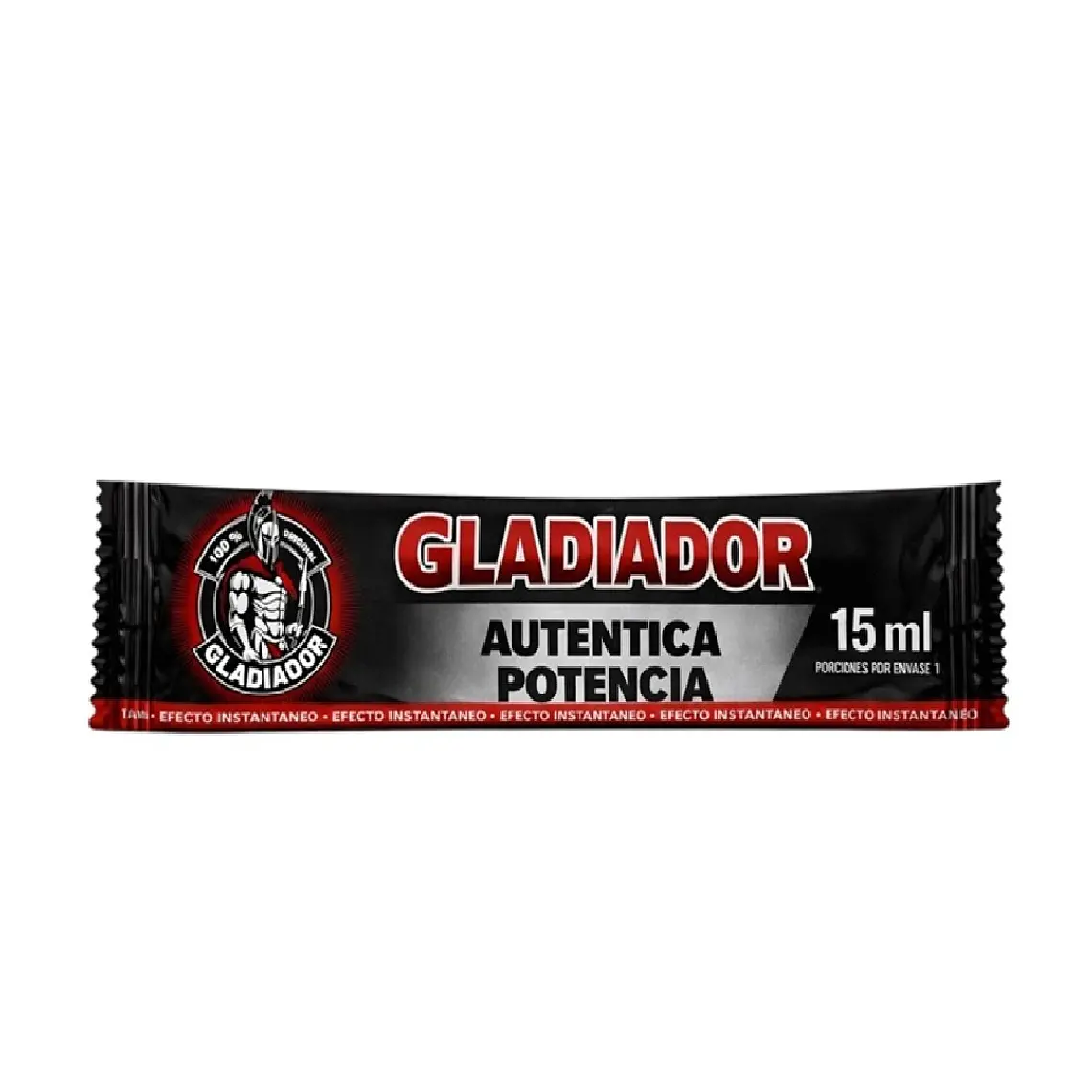 Estimulador y Potenciador Masculino Gladiador – Suplemento Líquido Natural en Sachet 15 ml  1