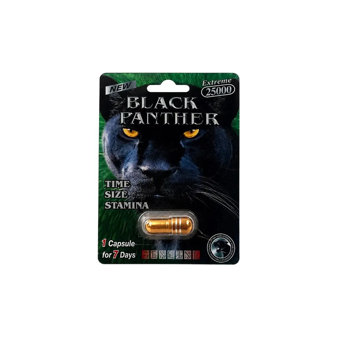 Potenciador Sexual Masculino Pantera Negra Extreme 25000 – Cápsula de Alto Rendimiento 1