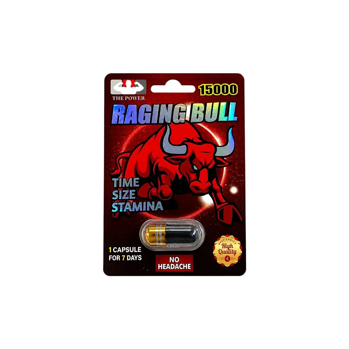 Raging Bull 15000 – Potenciador Sexual Masculino de Acción Rápida 1