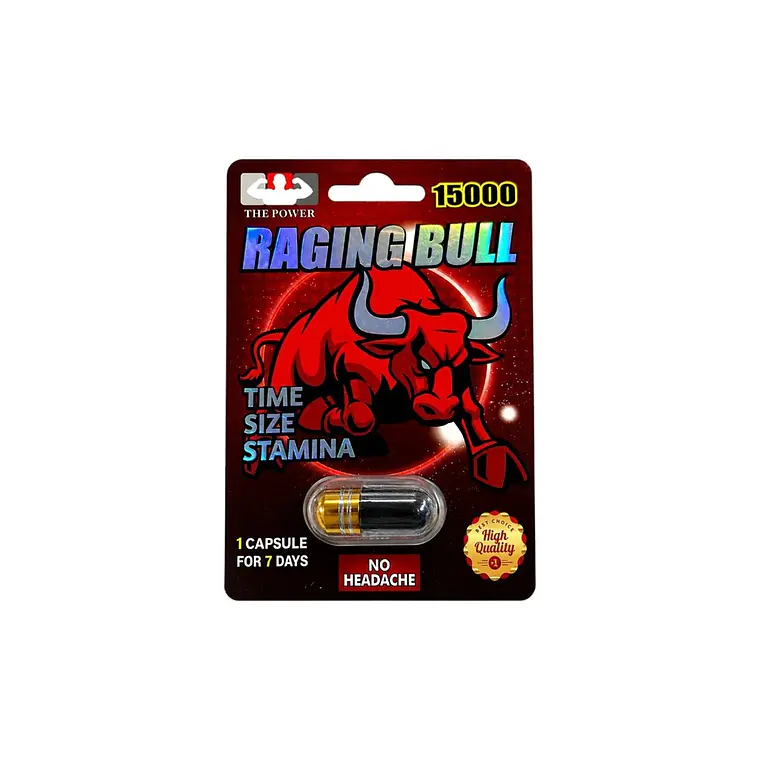 Raging Bull 15000 – Potenciador Sexual Masculino de Acción Rápida 1