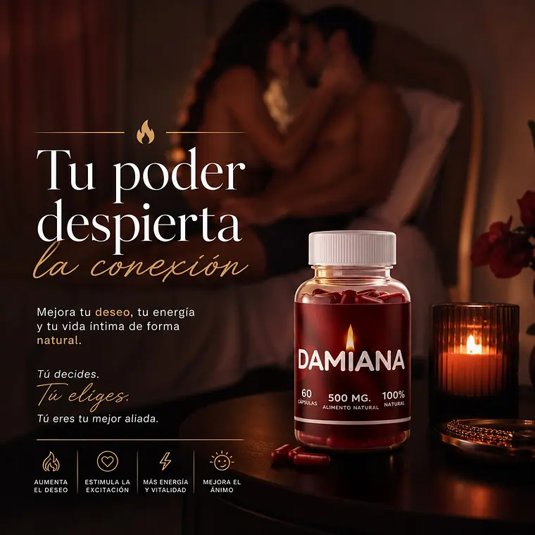 Cápsulas de Damiana – Afrodisíaco Natural para Libido y Energía Sexual 3