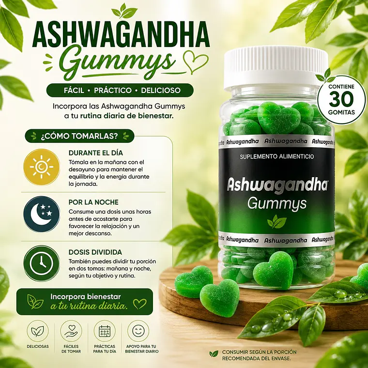 Ashwagandha Gummies – Suplemento Natural Antiestrés 4