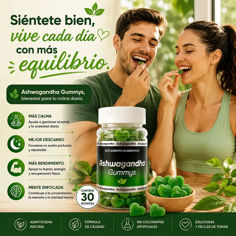 Ashwagandha Gummies – Suplemento Natural Antiestrés 2