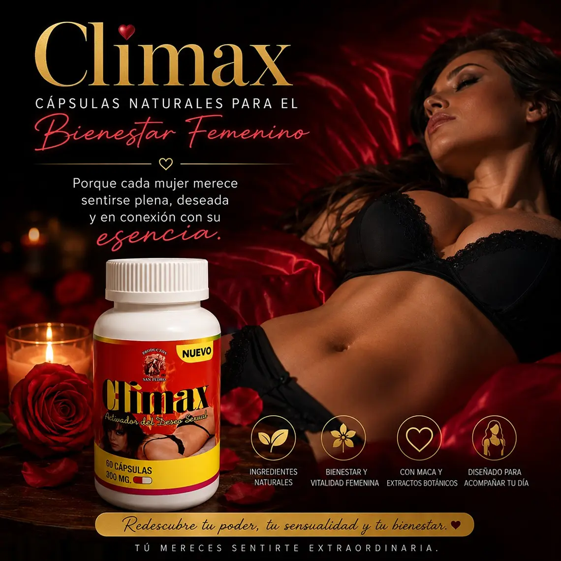Climax Cápsulas Femeninas Naturales – Suplemento para Placer y Control Íntimo 3