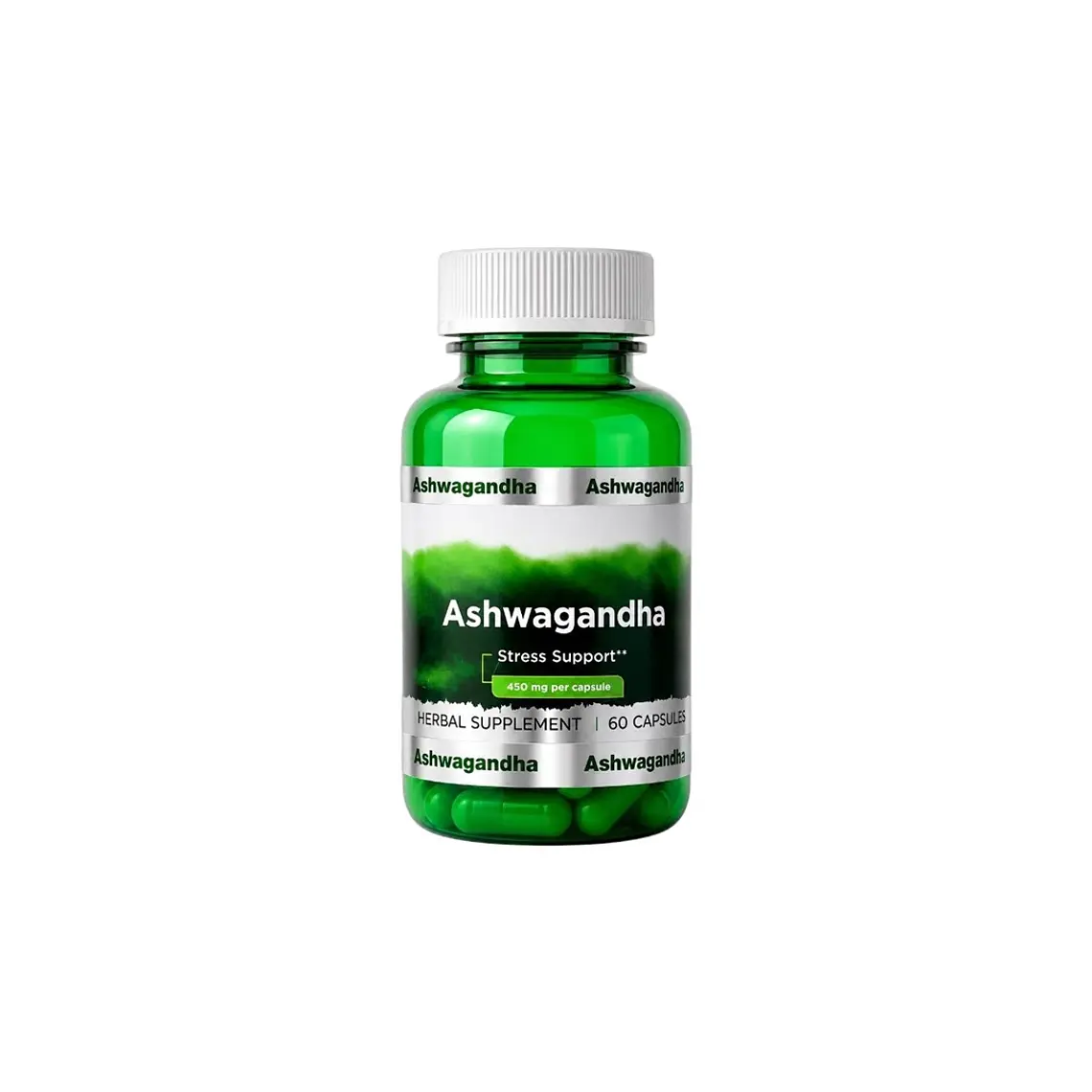 Cápsulas Ashwagandha 450 mg – Suplemento Natural Adaptógeno para Estrés y Sueño 1