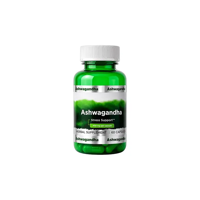 Cápsulas Ashwagandha 450 mg – Suplemento Natural Adaptógeno para Estrés y Sueño 1
