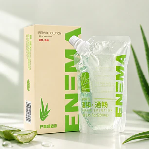 Enema Portátil Aloe Vera 250 ml con Boquilla Flexible – Higiene Personal Límite Cero