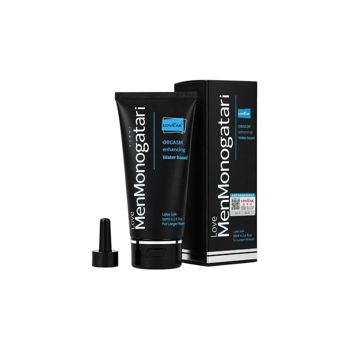 Lubricante Íntimo Love Men Monogatari 50 ml | Base Agua Larga Duración Vaginal y Anal 1