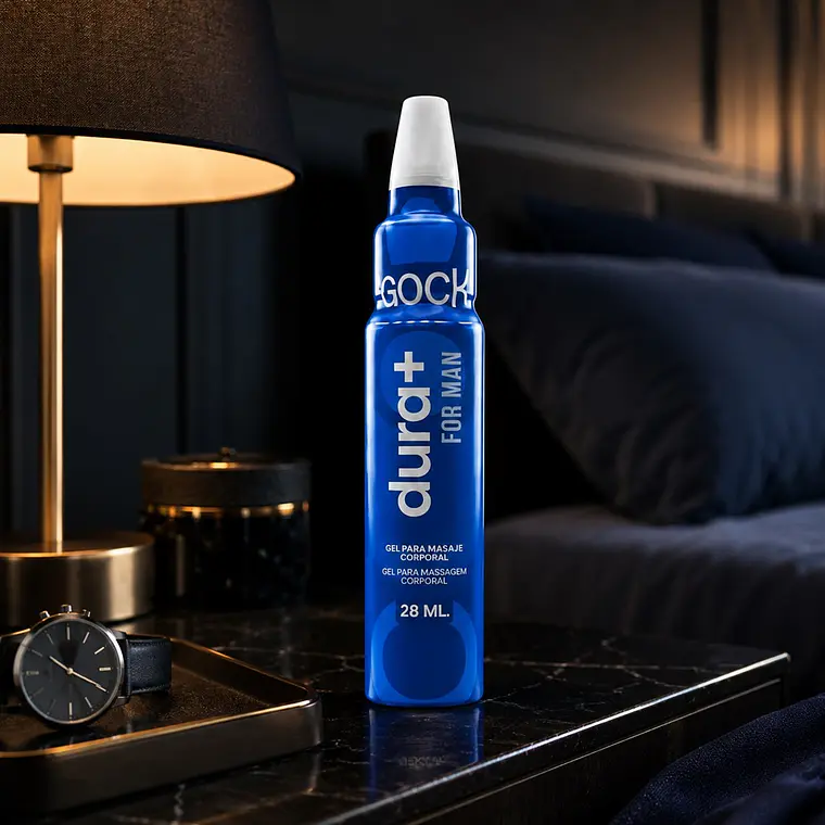 Gel Retardante Masculino Dura+ For Man 28 ml | Control del Tiempo, Base Agua, Compatible con Preservativos 4