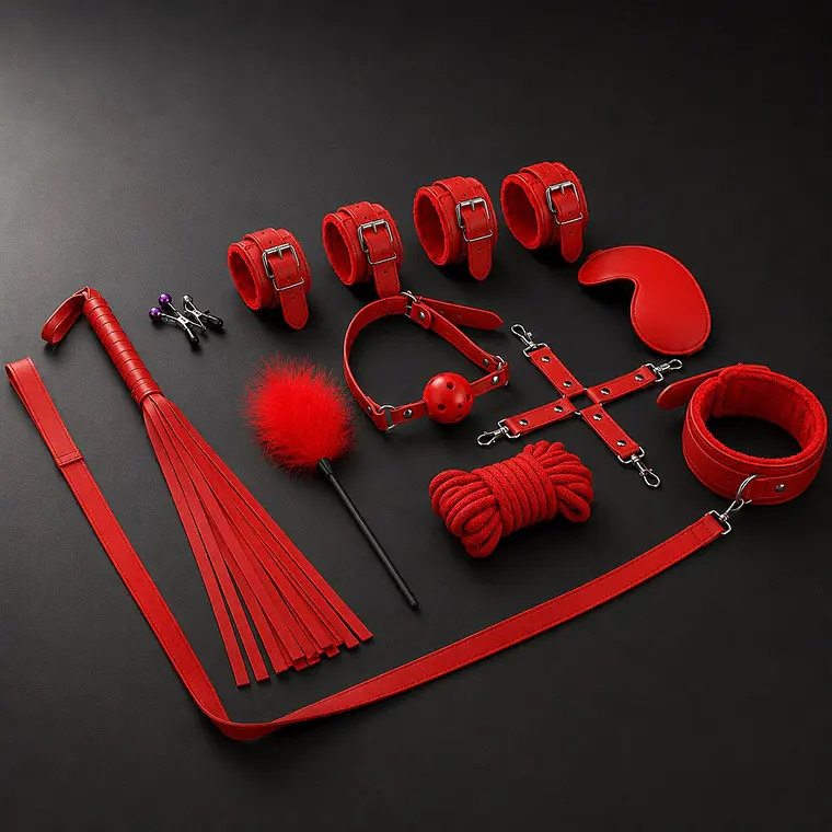 Kit Bondage BDSM 10 Piezas | Juegos de Sumisión y Dominación Erótica 2