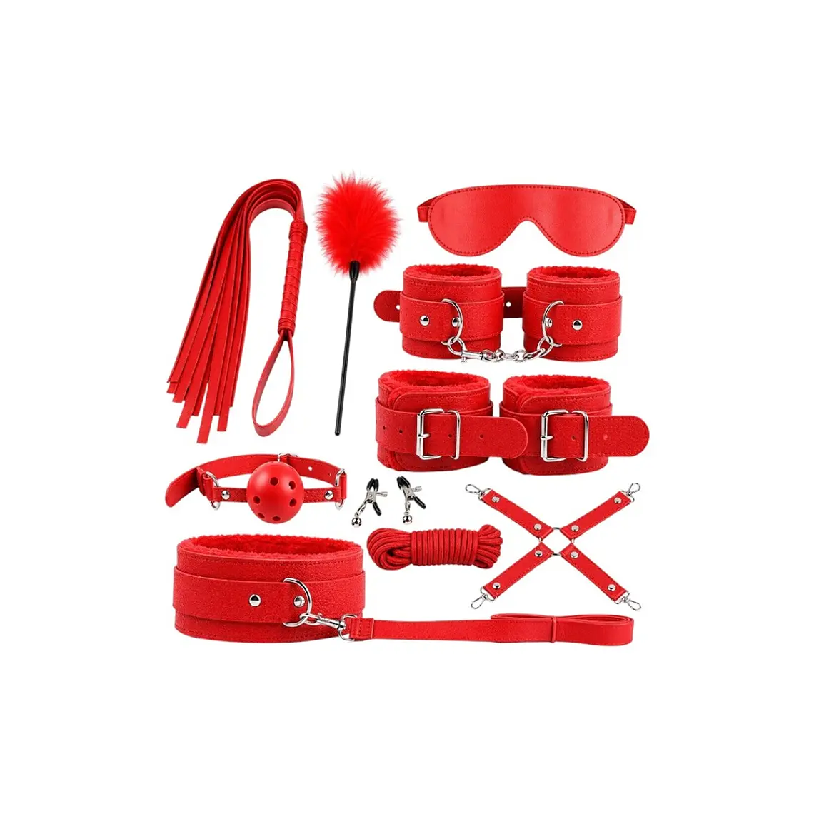 Kit Bondage BDSM 10 Piezas | Juegos de Sumisión y Dominación Erótica 1