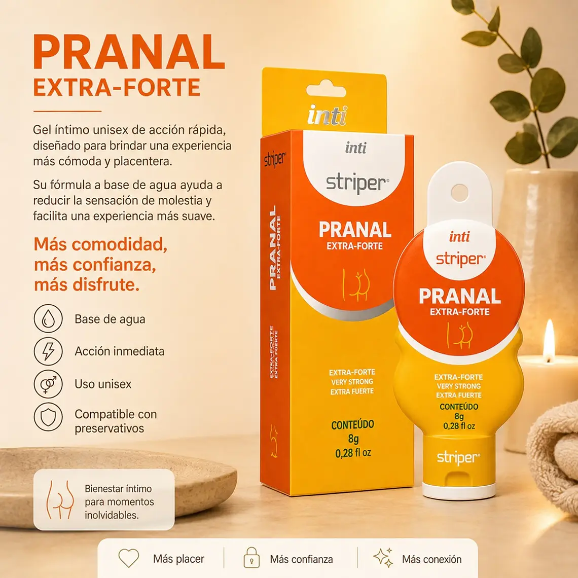 Gel Íntimo Anal Desensibilizante con Vitamina E – Striper Pranal Extra Fuerte 2