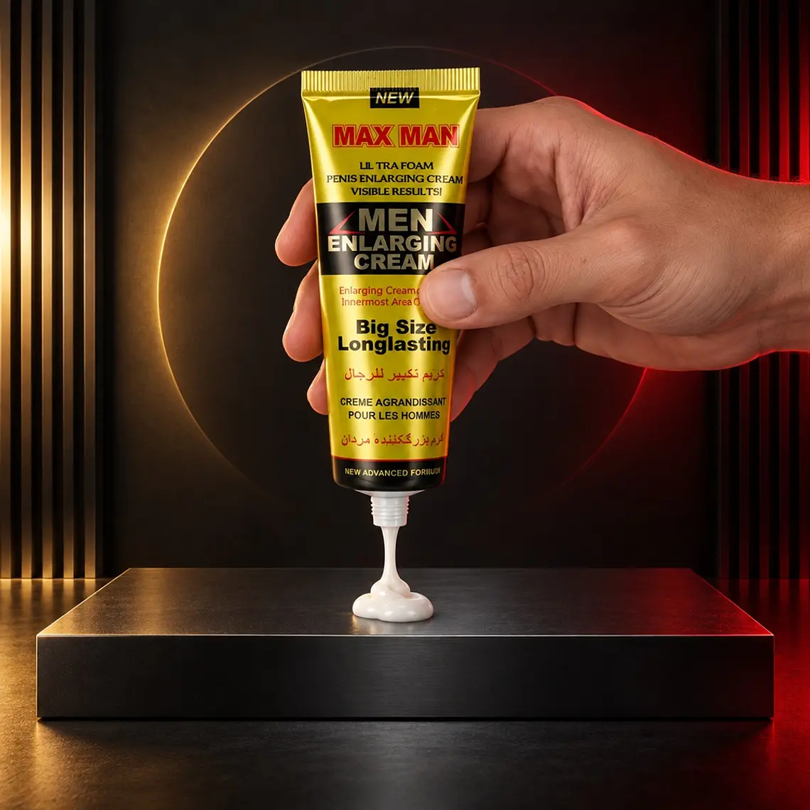 Max Man Men Enlarging Cream 50 g – Crema Íntima Masculina para Alargamiento y Engrosamiento 3