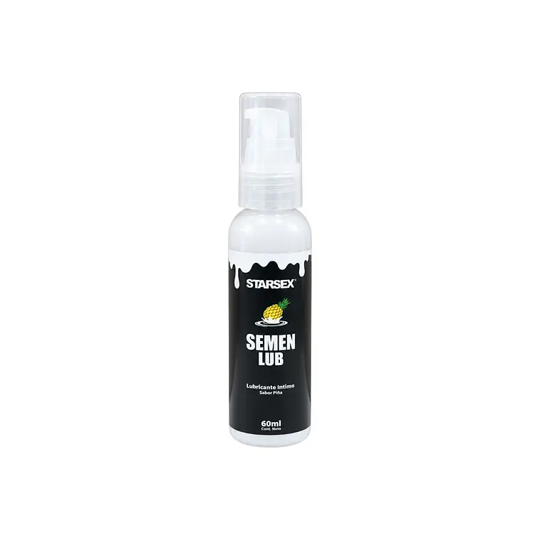 Lubricante Íntimo Semen Lub Starsex Sabor Piña 60 ml 1