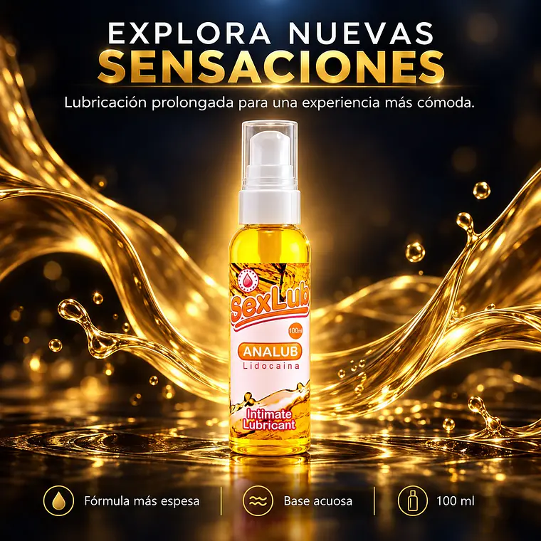 Lubricante Anal Sexlub 100 ml – Gel Dilatador para Penetración Cómoda 2