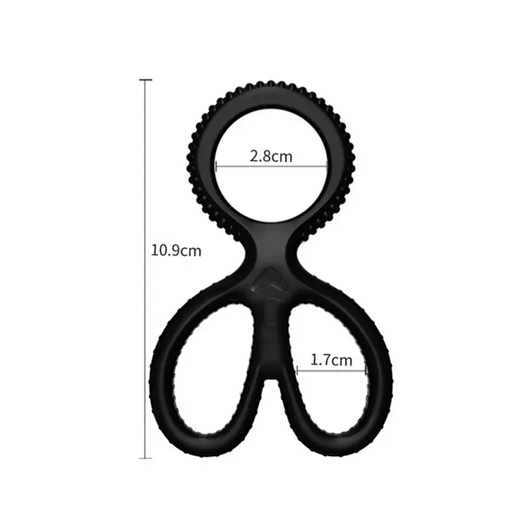 Anillo Retardante Masculino de Silicona tipo Tijera 2