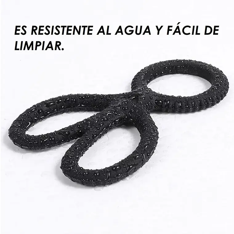 Anillo Retardante Masculino de Silicona tipo Tijera 5