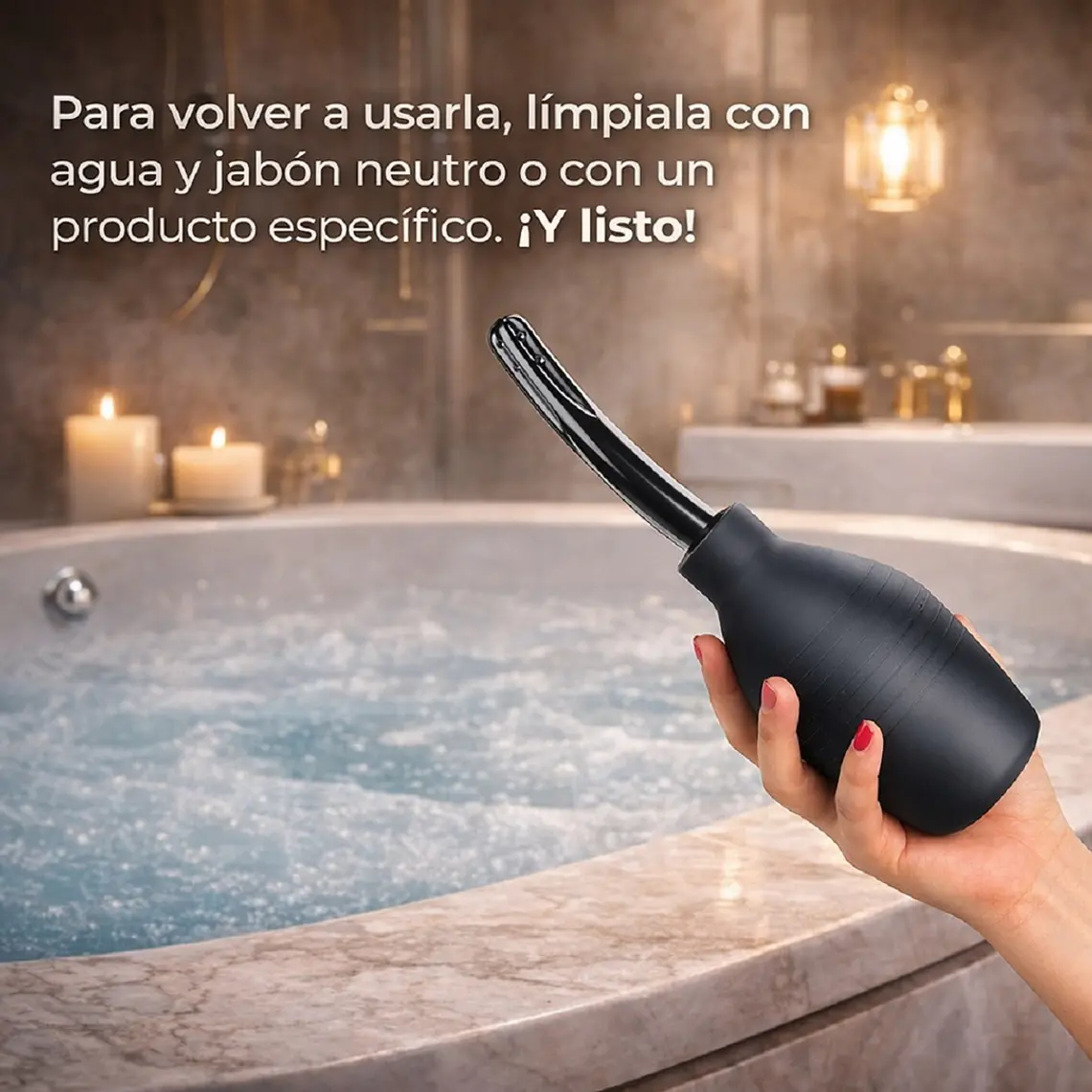 Ducha Enema Anal de Silicona 310 ml – Higiene Íntima 3