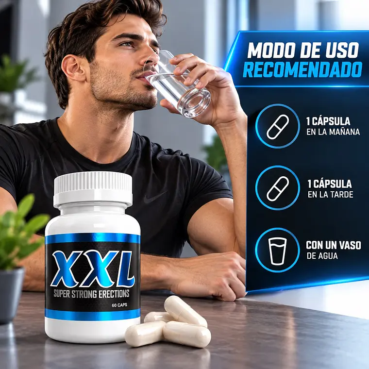 Cápsulas SUPER STRONG ERECTIONS XXL – Potencia Sexual Masculina con L-Arginina, Ginseng y Zinc 3