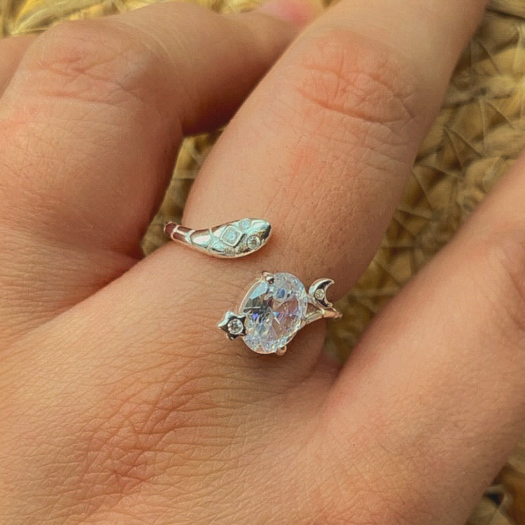 Anillo Snake Circón Ajustable 1